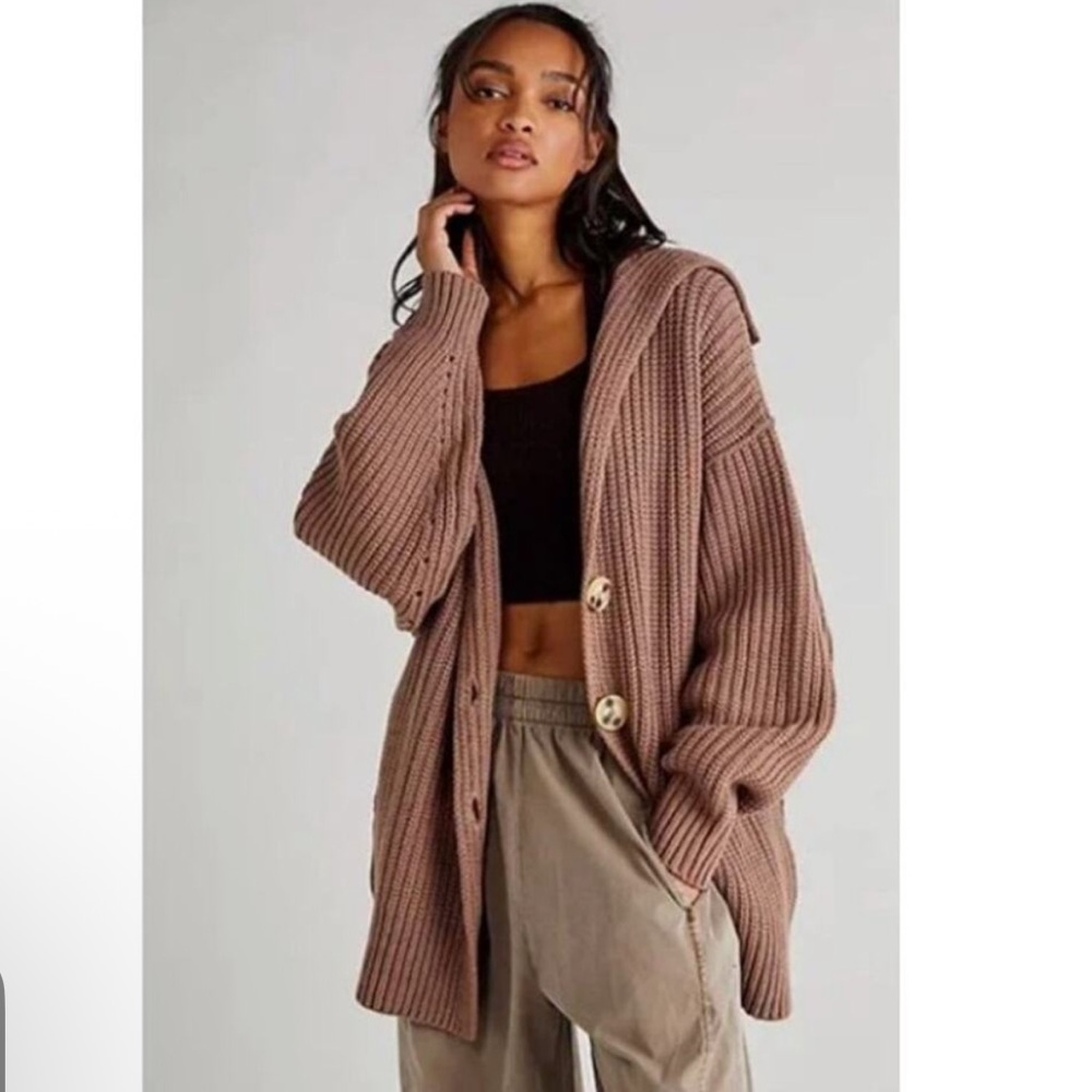 nwot free people swim too deep sweater cardigan